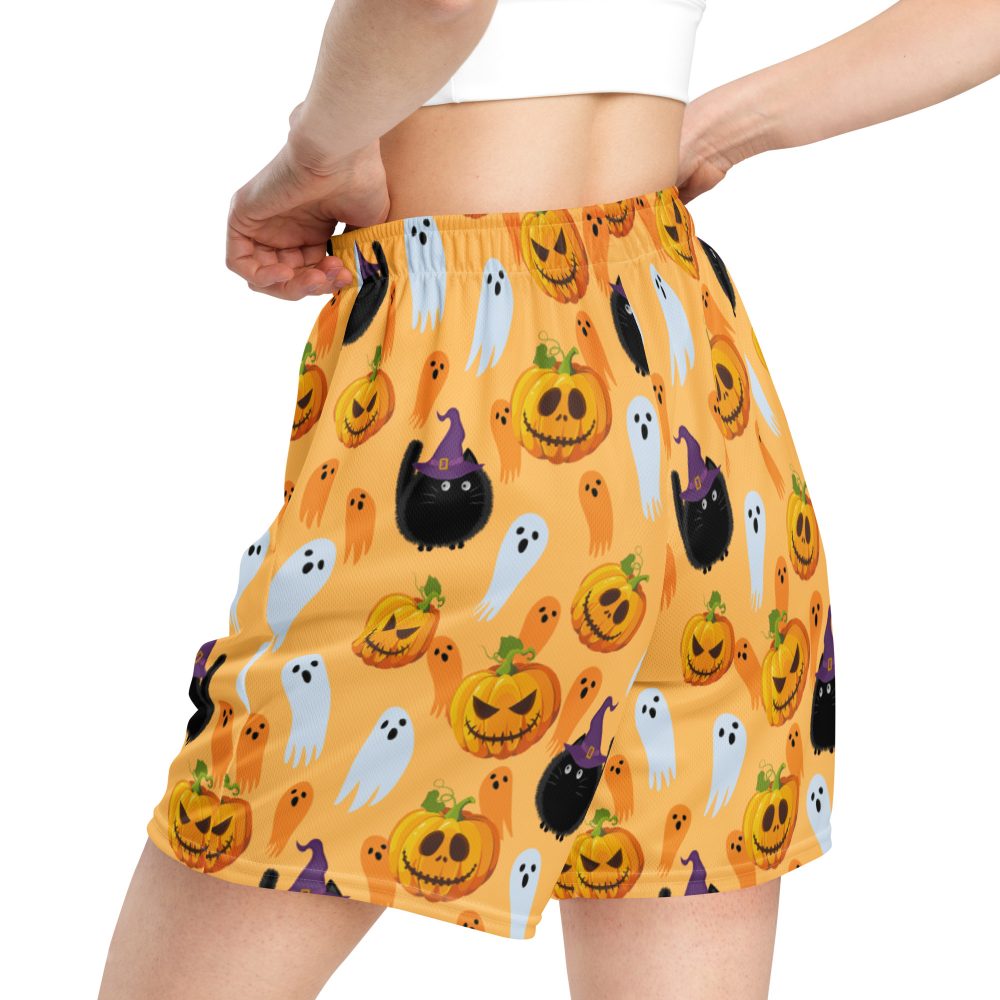 Halloween Pumpkins Unisex Mesh Shorts - Image 2