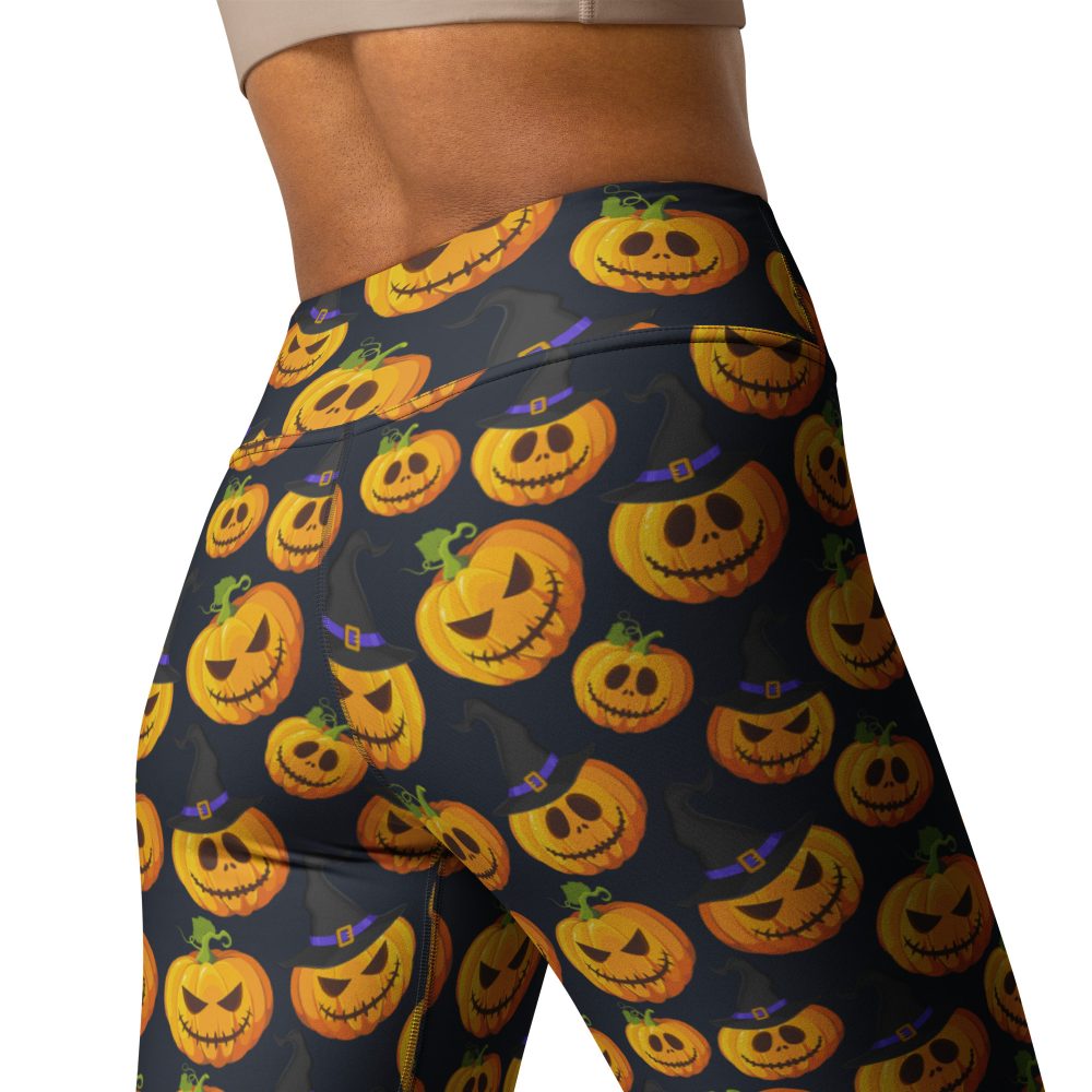 Halloween Pumpkins Yoga Leggings - Image 8