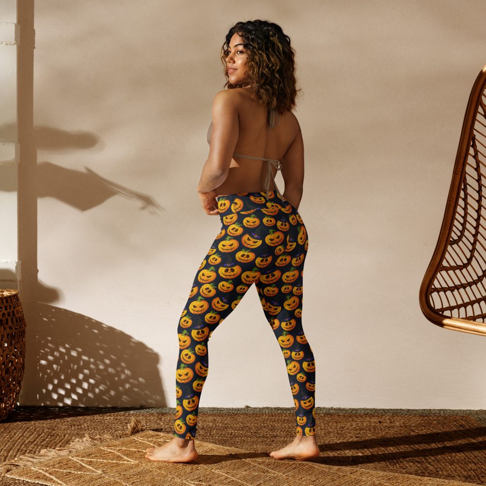 Halloween Pumpkins Yoga Leggings - Image 4
