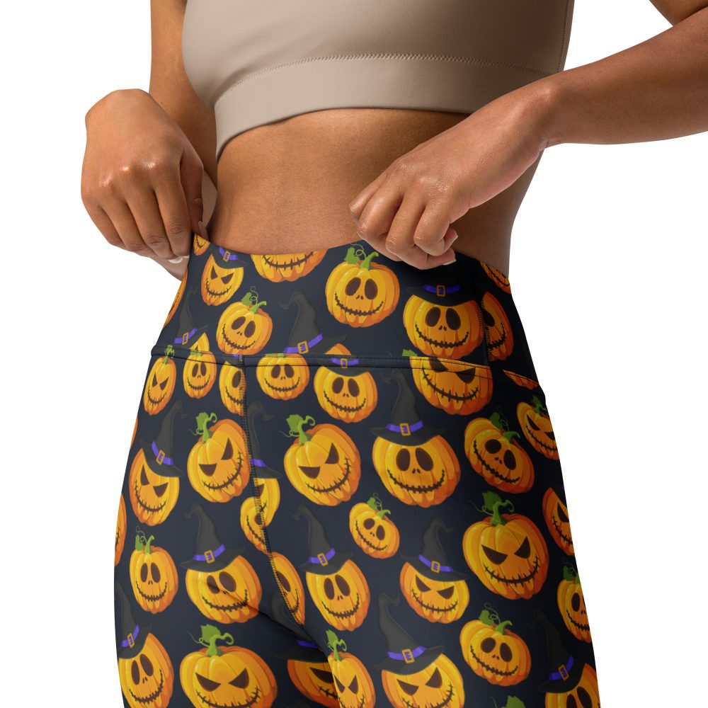 Halloween Pumpkins Yoga Leggings - Image 7