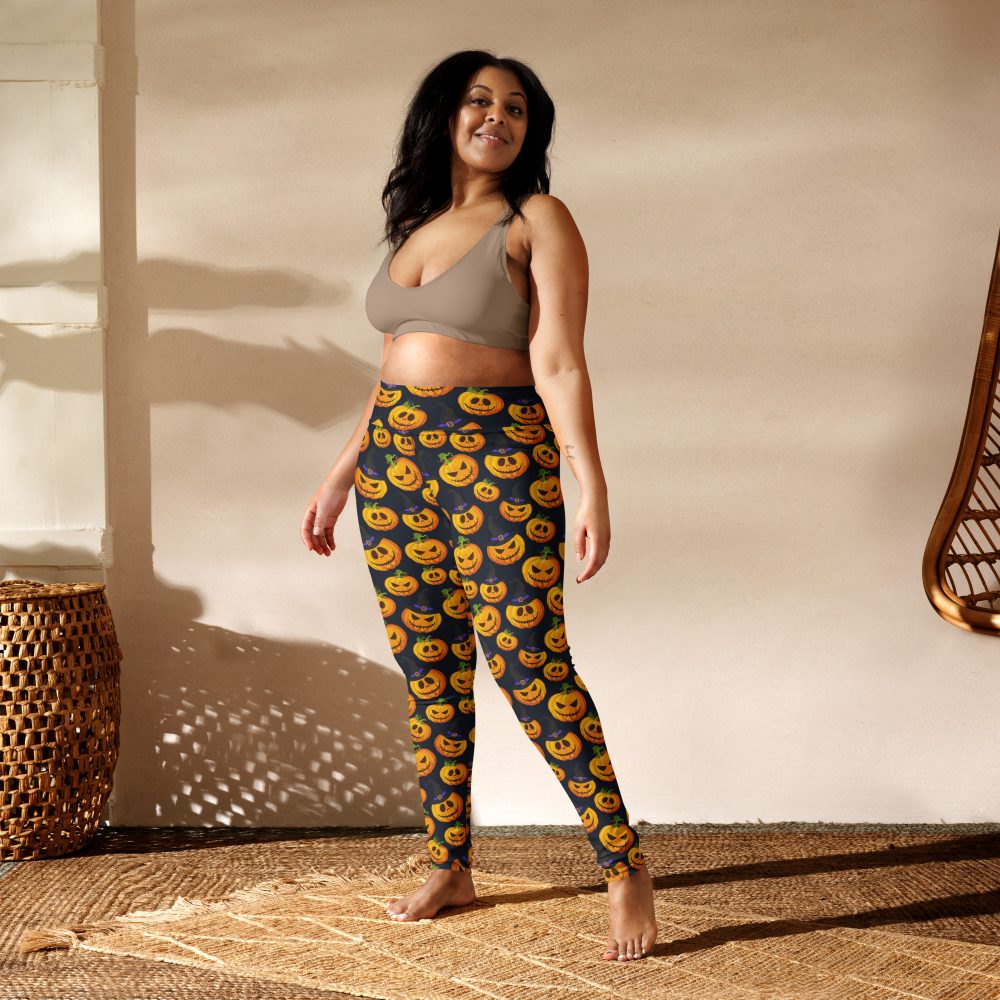 Halloween Pumpkins Yoga Leggings - Image 3
