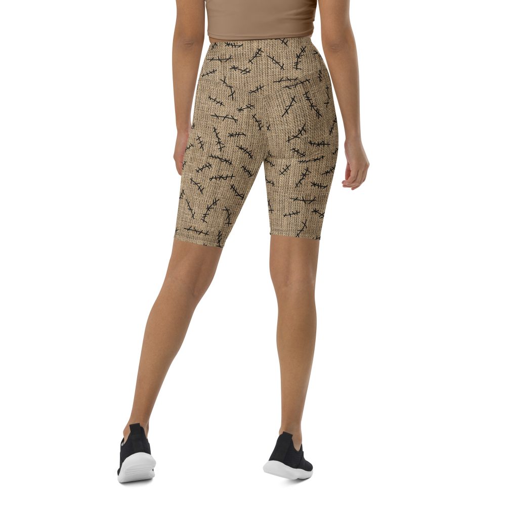 Oogie Boogie Halloween Christmas Costume Burlap Print Bike Shorts - Image 9