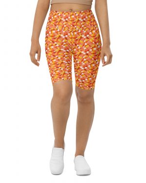 Candy Corn Halloween Trick Or Treat Cosplay Costume Bike Shorts