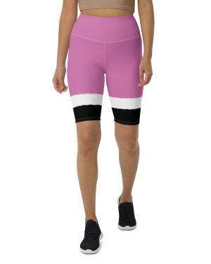 Pink Santa Christmas Costume Bike Shorts