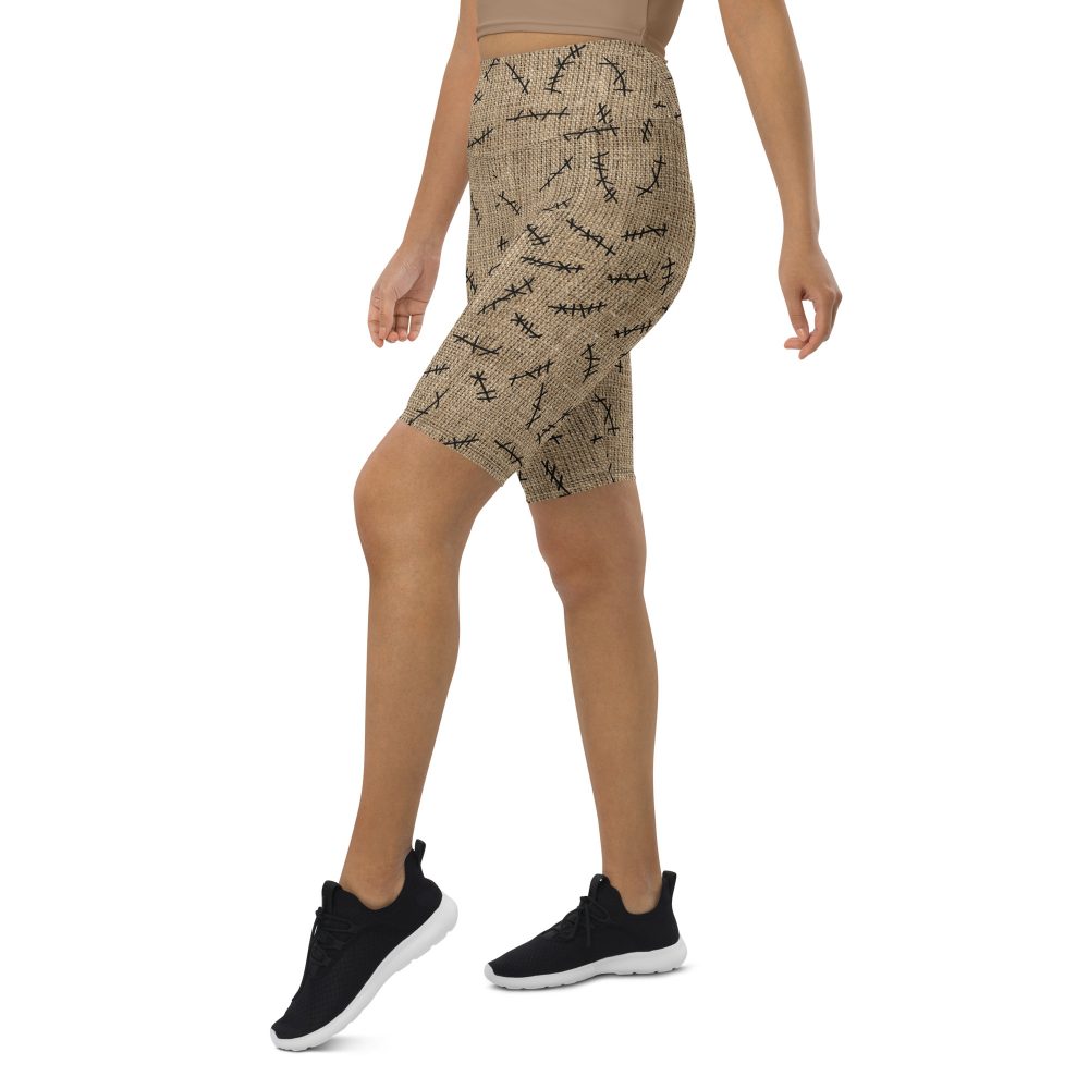 Oogie Boogie Halloween Christmas Costume Burlap Print Bike Shorts - Image 8