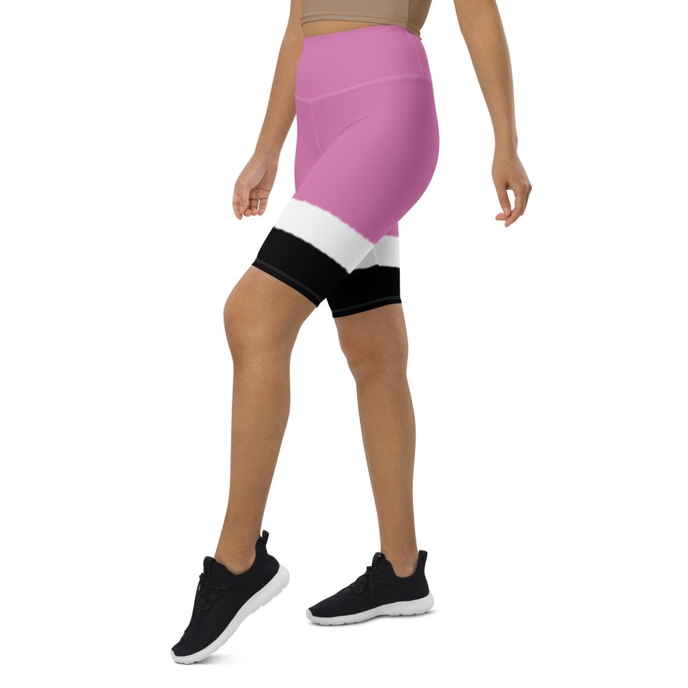 Pink Santa Christmas Costume Bike Shorts - Image 7