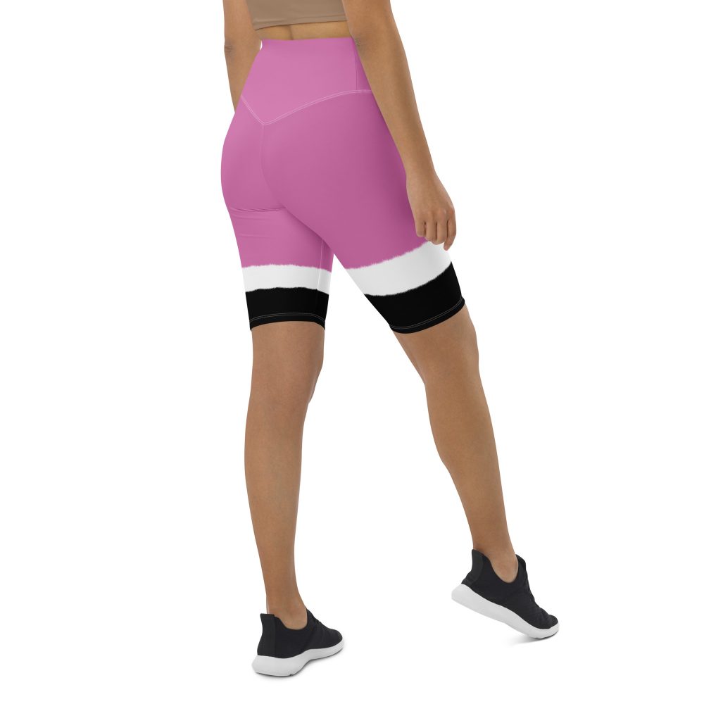 Pink Santa Christmas Costume Bike Shorts - Image 4