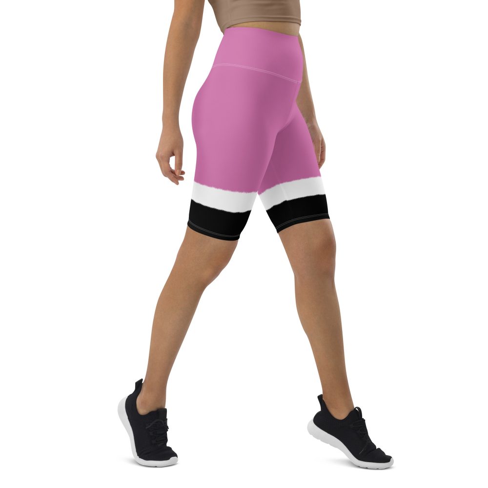 Pink Santa Christmas Costume Bike Shorts - Image 5