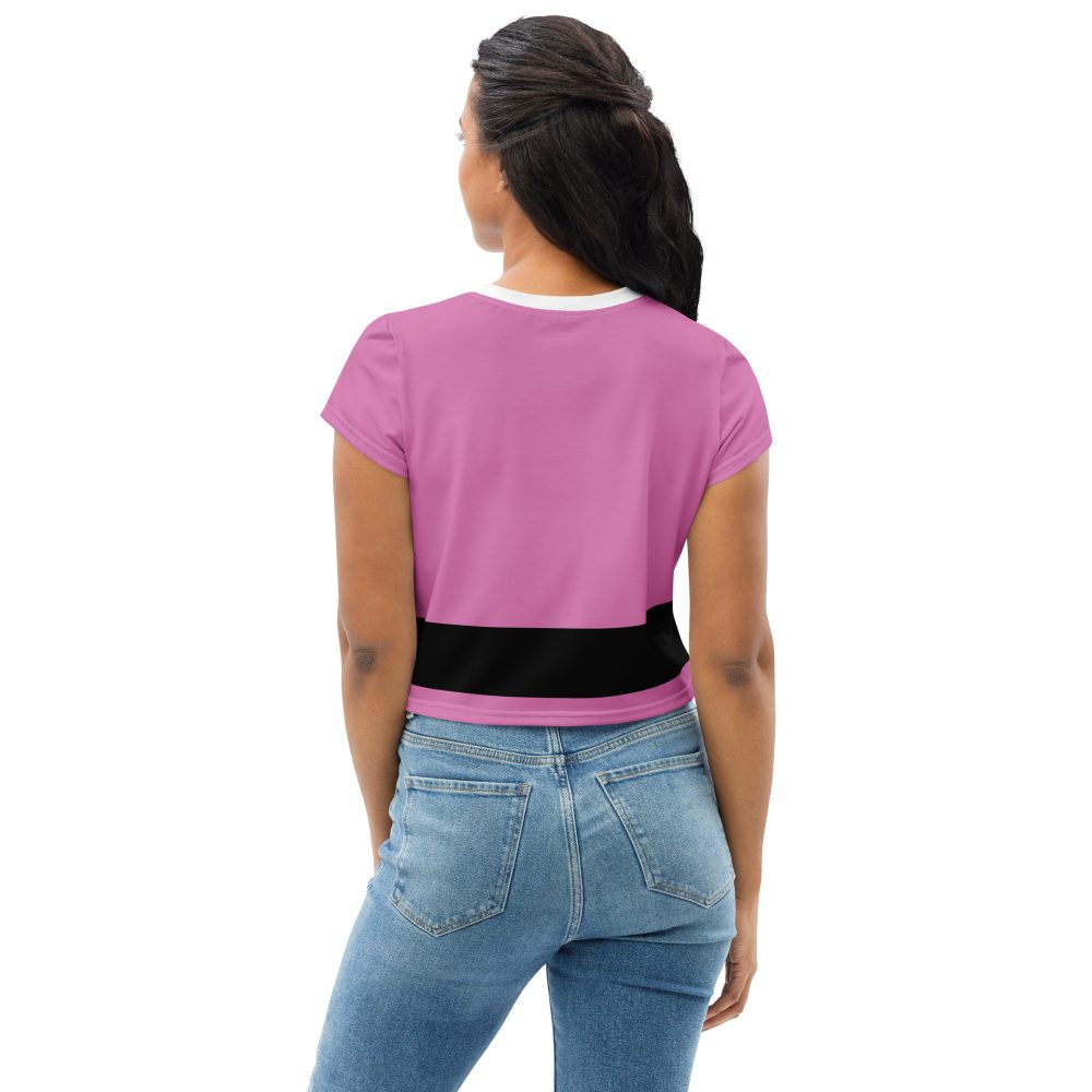 Pink Santa Christmas Costume Crop Tee - Image 2