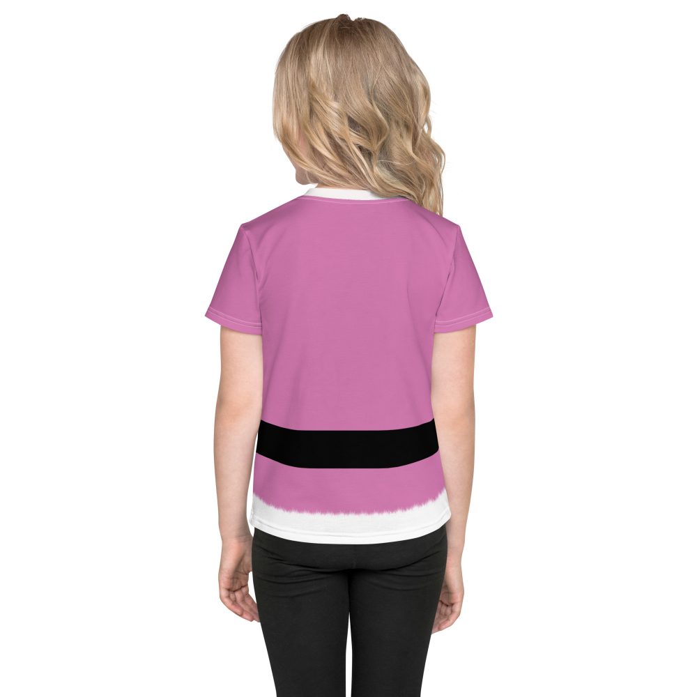 Pink Santa Christmas Costume Kids crew neck t-shirt - Image 5