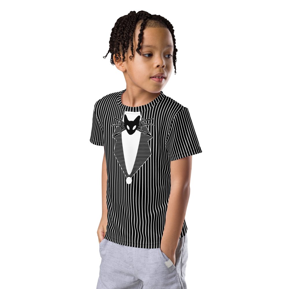 Jack Skellington Nightmare Before Christmas Costume Kids Short Sleeve T-Shirt - Image 7