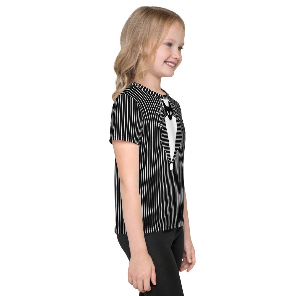 Jack Skellington Nightmare Before Christmas Costume Kids Short Sleeve T-Shirt - Image 4