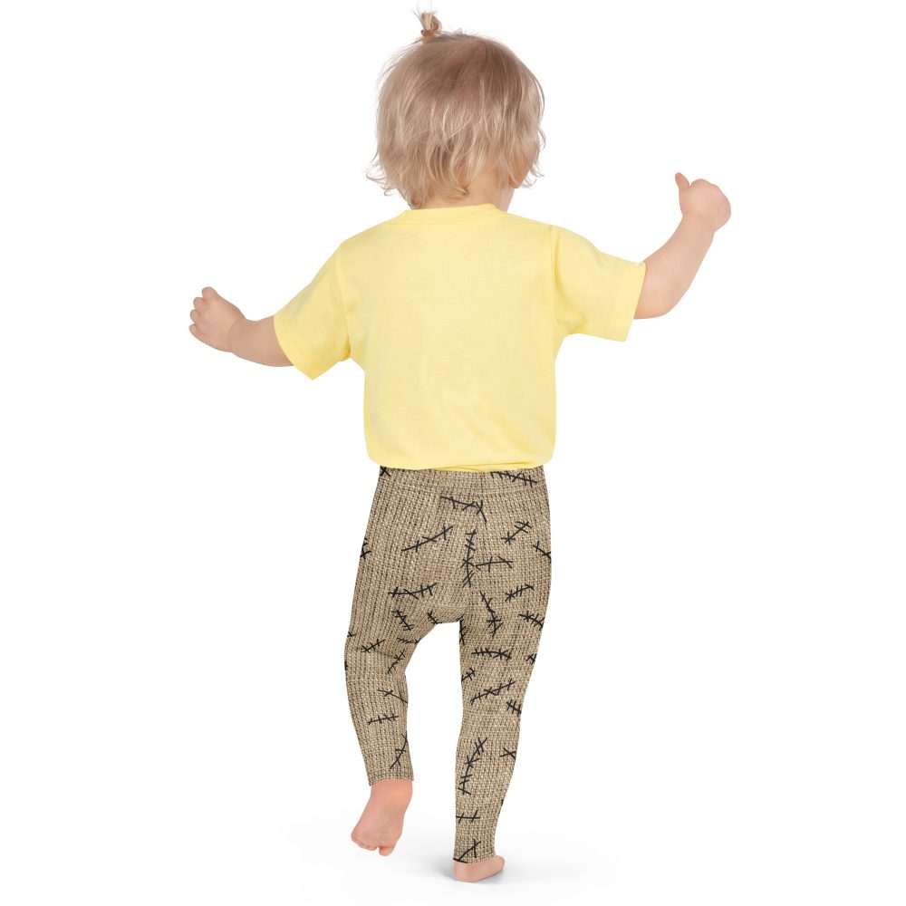 Oogie Boogie Halloween Christmas Costume Burlap Print Kid's Leggings - Image 6