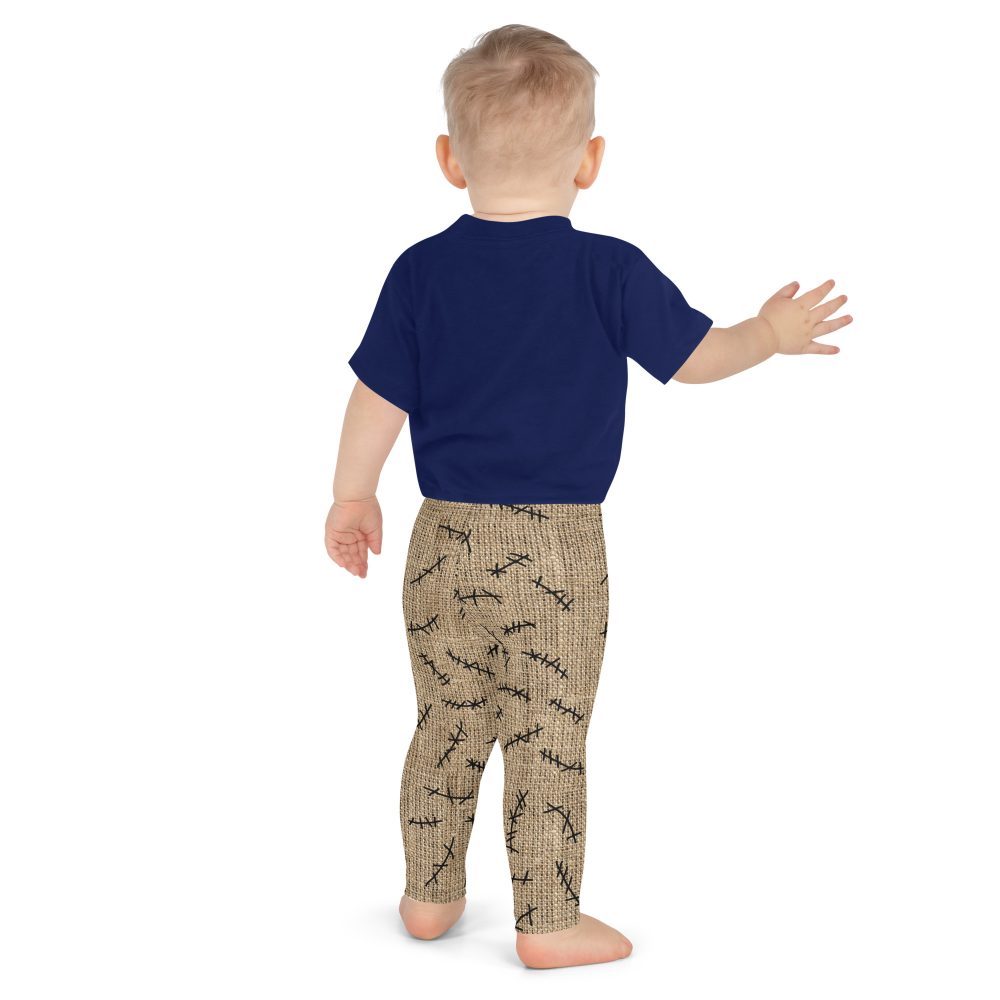 Oogie Boogie Halloween Christmas Costume Burlap Print Kid's Leggings - Image 11