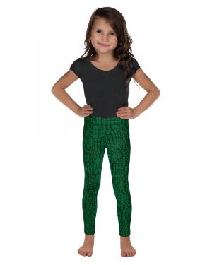 Crocodile Alligator Reptile Dragon Skin Print Kid’s Leggings