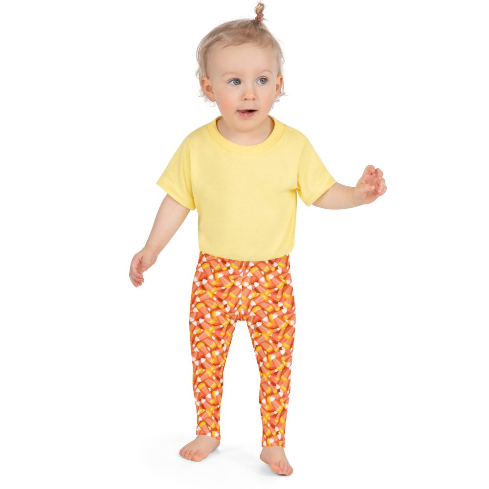 Candy Corn Halloween Trick Or Treat Cosplay Costume Kid's Leggings - Image 2