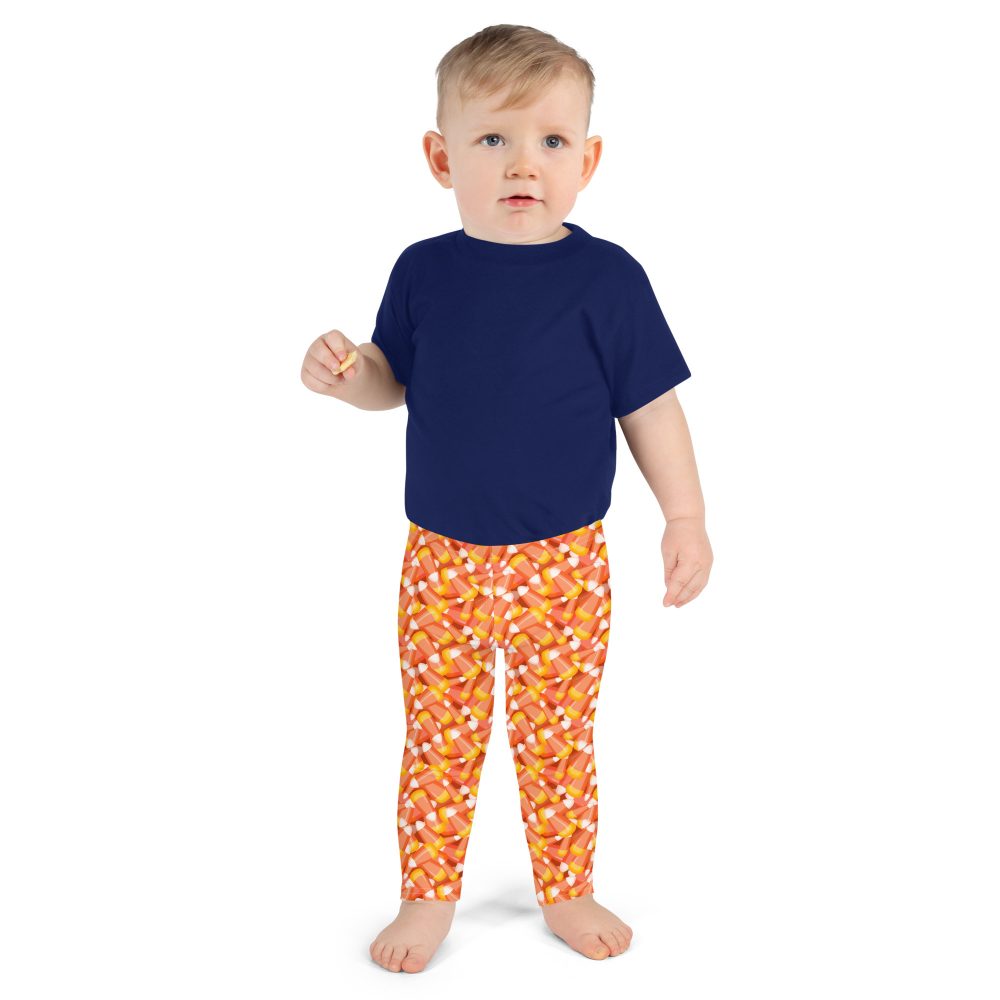 Candy Corn Halloween Trick Or Treat Cosplay Costume Kid's Leggings - Image 4