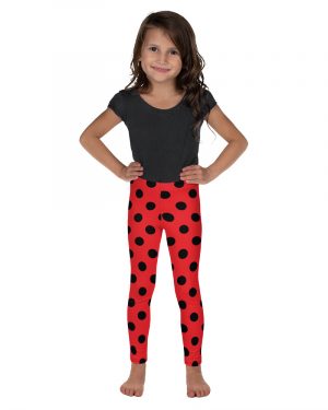 Ladybug Costume Red and Black Polka dot Kid’s Leggings