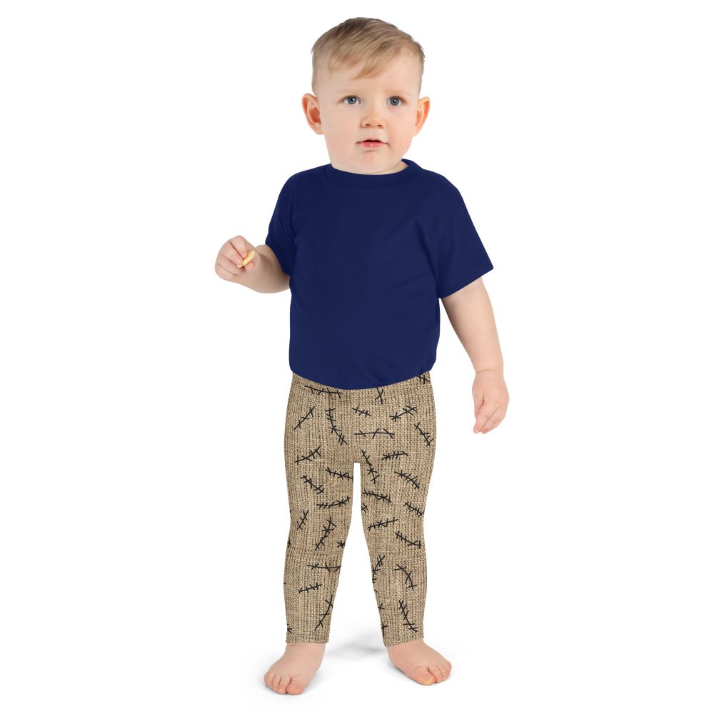 Oogie Boogie Halloween Christmas Costume Burlap Print Kid's Leggings