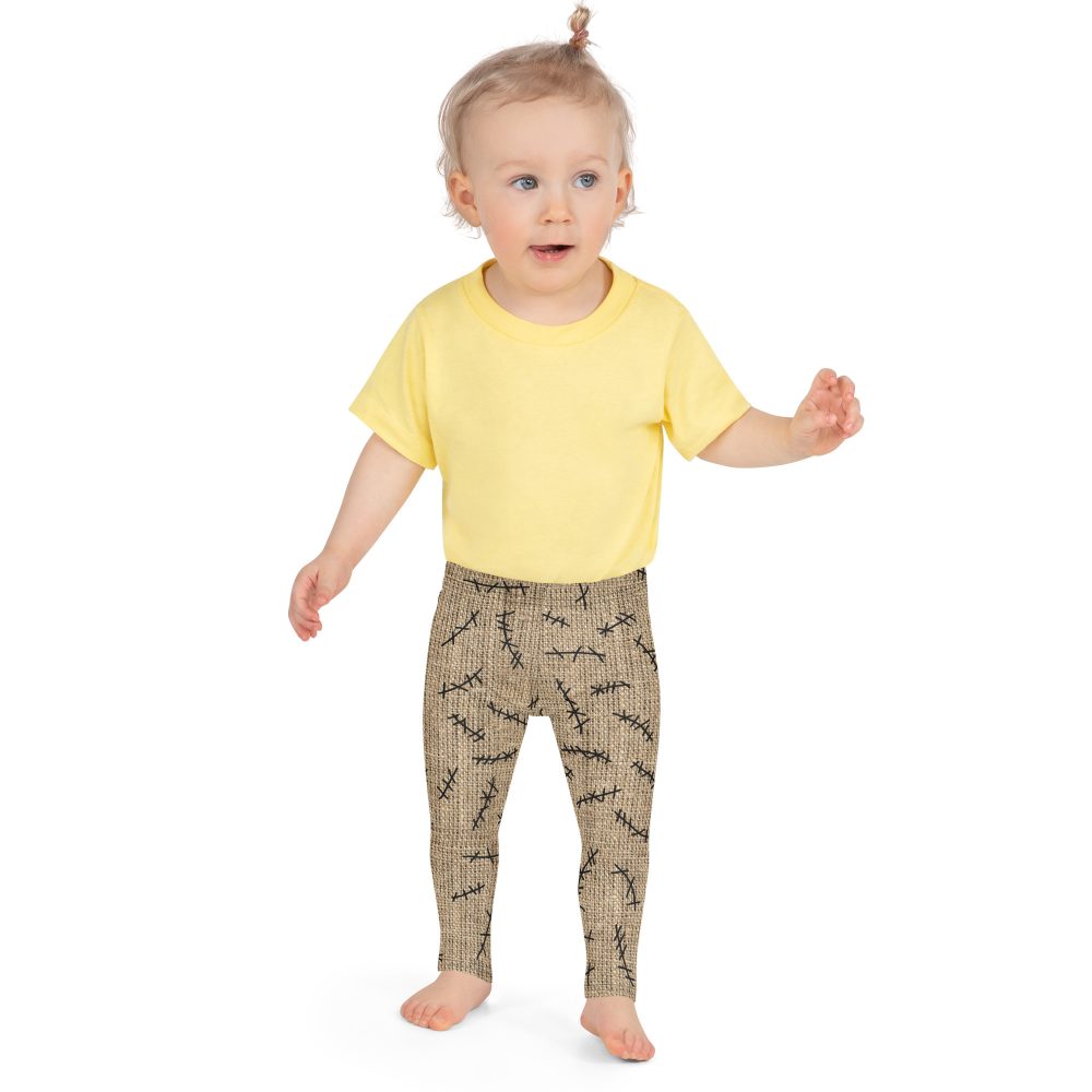 Oogie Boogie Halloween Christmas Costume Burlap Print Kid's Leggings - Image 7