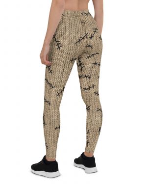 Oogie Boogie Halloween Christmas Costume Burlap Print Leggings