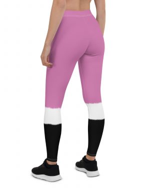 Pink Santa Christmas Costume Leggings