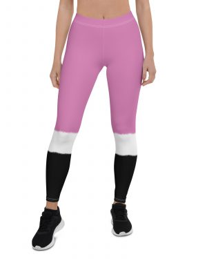 Pink Santa Christmas Costume Leggings