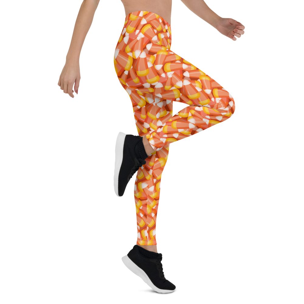 Candy Corn Halloween Trick Or Treat Cosplay Costume Leggings - Image 6