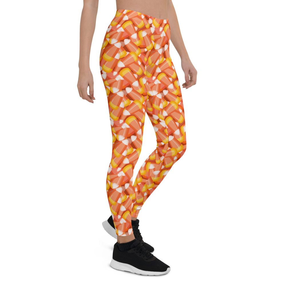 Candy Corn Halloween Trick Or Treat Cosplay Costume Leggings - Image 5