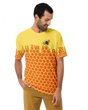 Beekeeper Cosplay Costume Dripping Honey Bee Men’s t-shirt