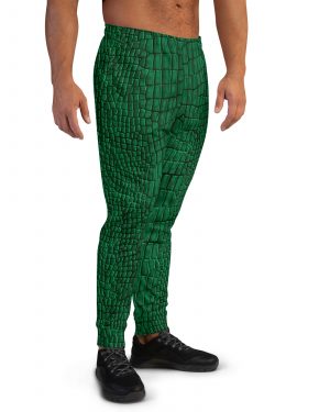 Crocodile Alligator Reptile Dragon Skin Print Men’s Joggers