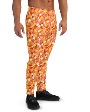 Candy Corn Halloween Trick or Treat Cosplay Costume Men’s Joggers