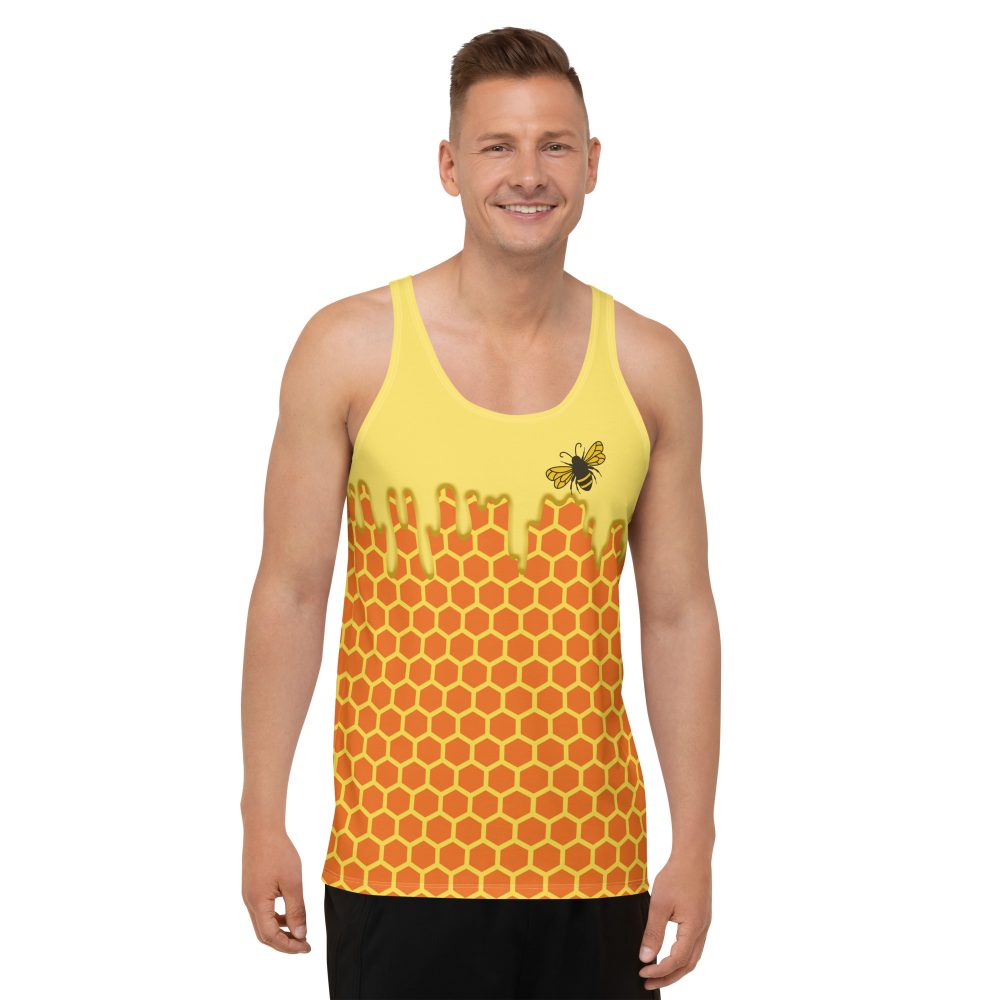 Beekeeper Cosplay Costume Dripping Honey Bee Unisex Tank Top
