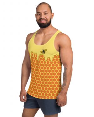 Beekeeper Cosplay Costume Dripping Honey Bee Unisex Tank Top