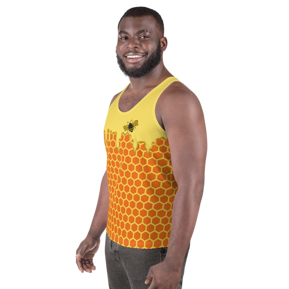 Beekeeper Cosplay Costume Dripping Honey Bee Unisex Tank Top - Image 4