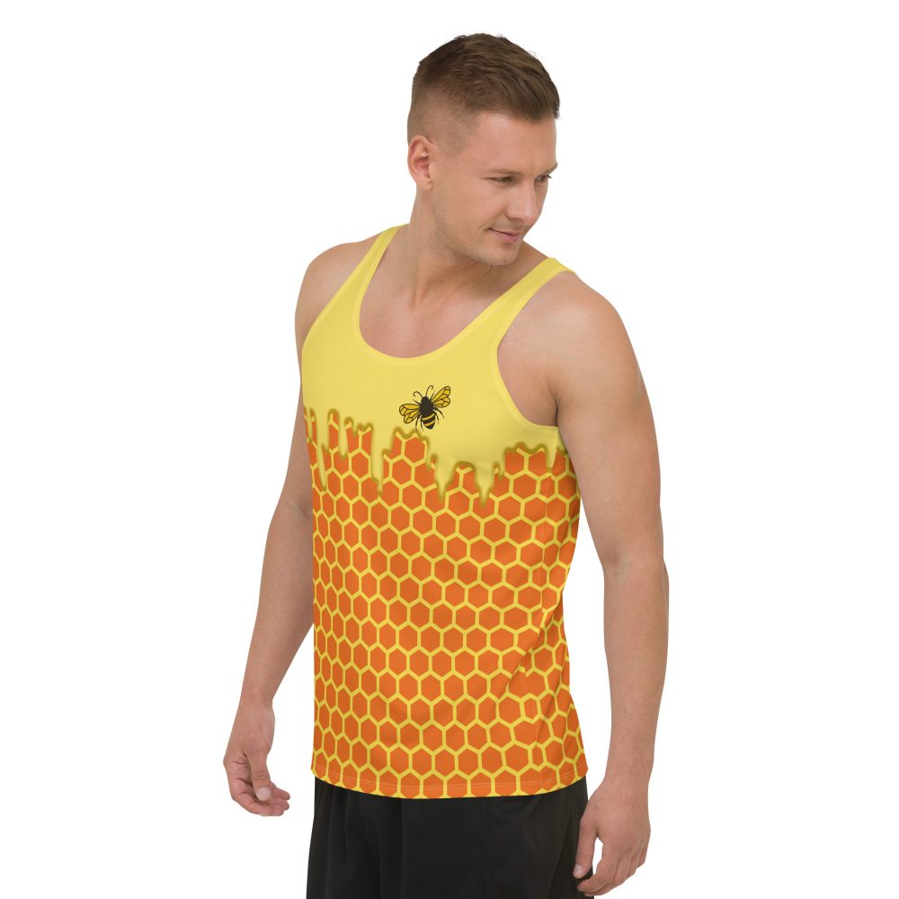 Beekeeper Cosplay Costume Dripping Honey Bee Unisex Tank Top - Image 8