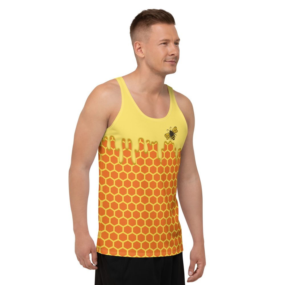 Beekeeper Cosplay Costume Dripping Honey Bee Unisex Tank Top - Image 9