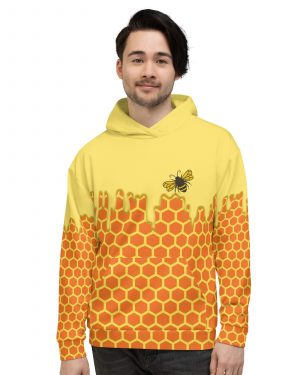 Beekeeper Cosplay Costume Dripping Honey Bee Unisex Hoodie