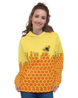 Beekeeper Cosplay Costume Dripping Honey Bee Unisex Hoodie