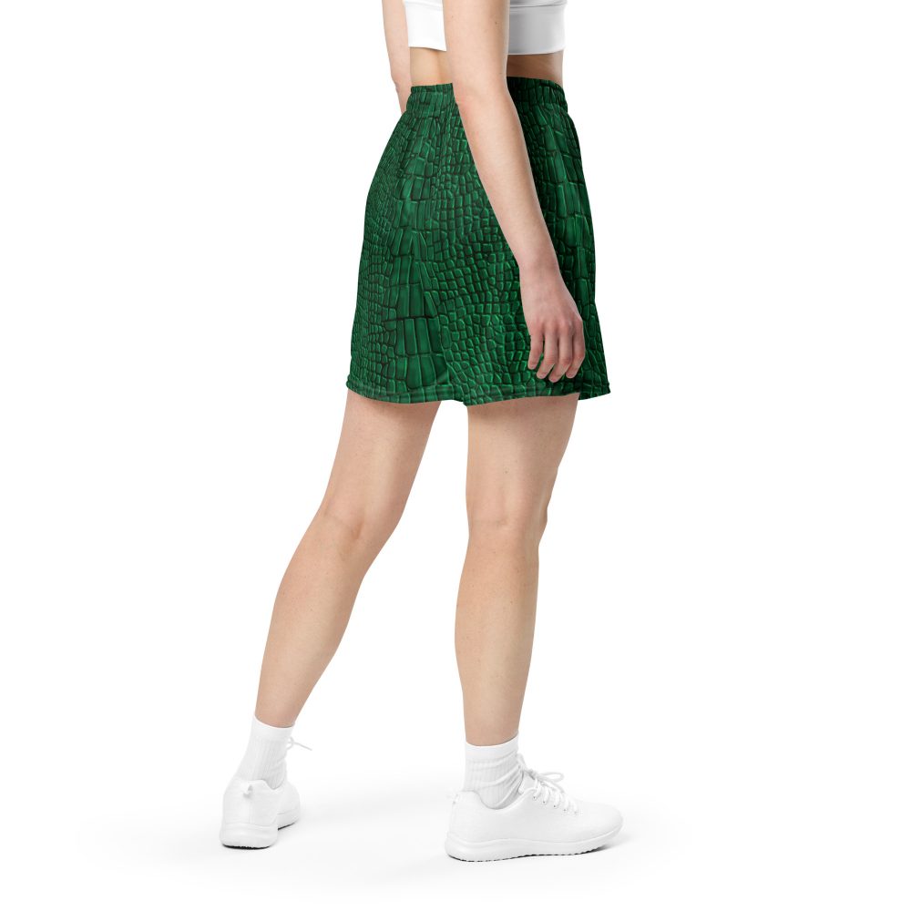 Crocodile Alligator Reptile Dragon Skin Print Unisex mesh shorts - Image 4