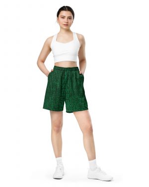 Crocodile Alligator Reptile Dragon Skin Print Unisex mesh shorts