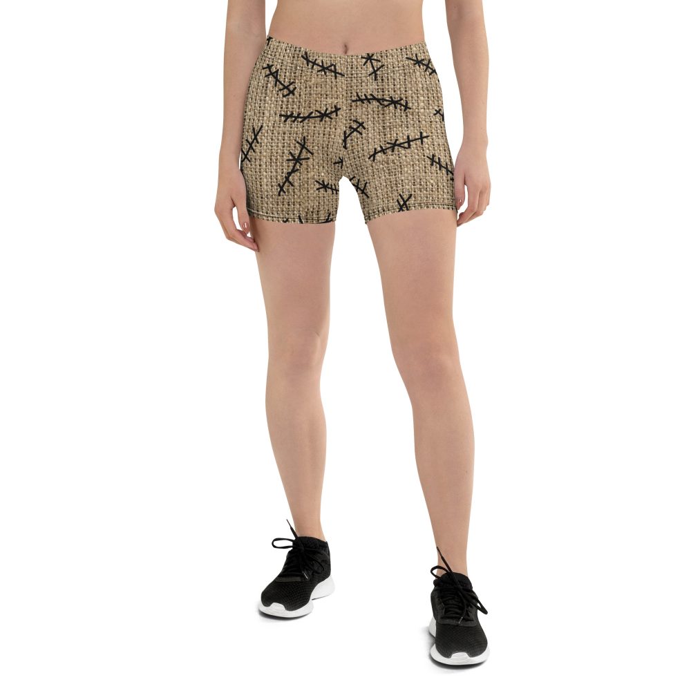 Oogie Boogie Halloween Christmas Costume Burlap Print Shorts