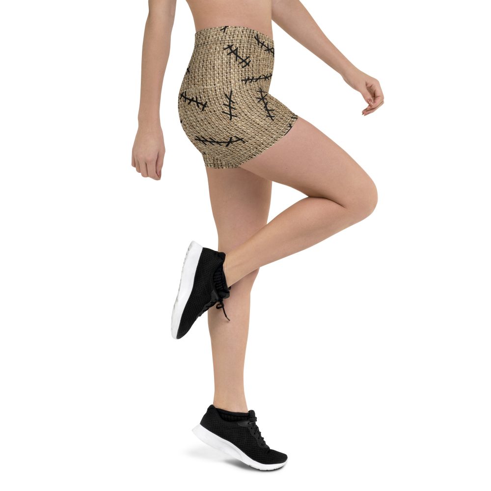 Oogie Boogie Halloween Christmas Costume Burlap Print Shorts - Image 3