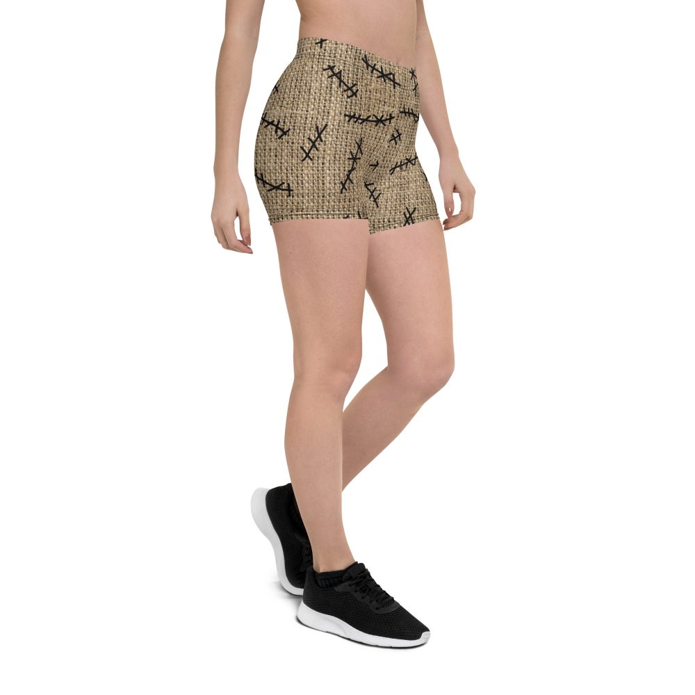 Oogie Boogie Halloween Christmas Costume Burlap Print Shorts - Image 6