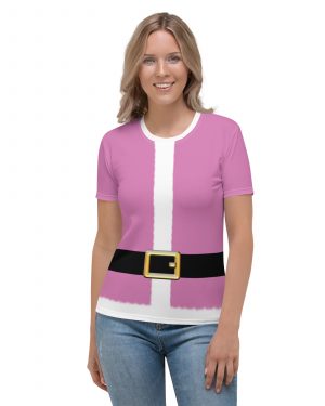 Pink Santa Christmas Costume Women’s T-shirt