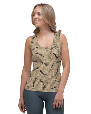 Oogie Boogie Halloween Christmas Costume Burlap Print Tank Top