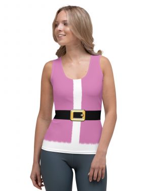 Pink Santa Christmas Costume Tank Top