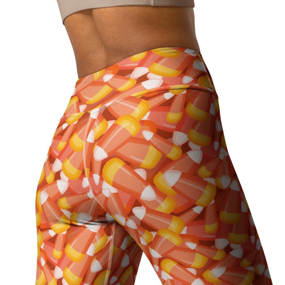 Candy Corn Halloween Trick Or Treat Cosplay Costume Yoga Leggings - Image 7