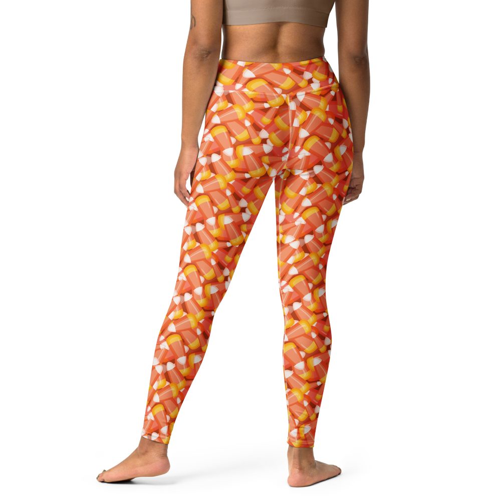 Candy Corn Halloween Trick Or Treat Cosplay Costume Yoga Leggings - Image 5
