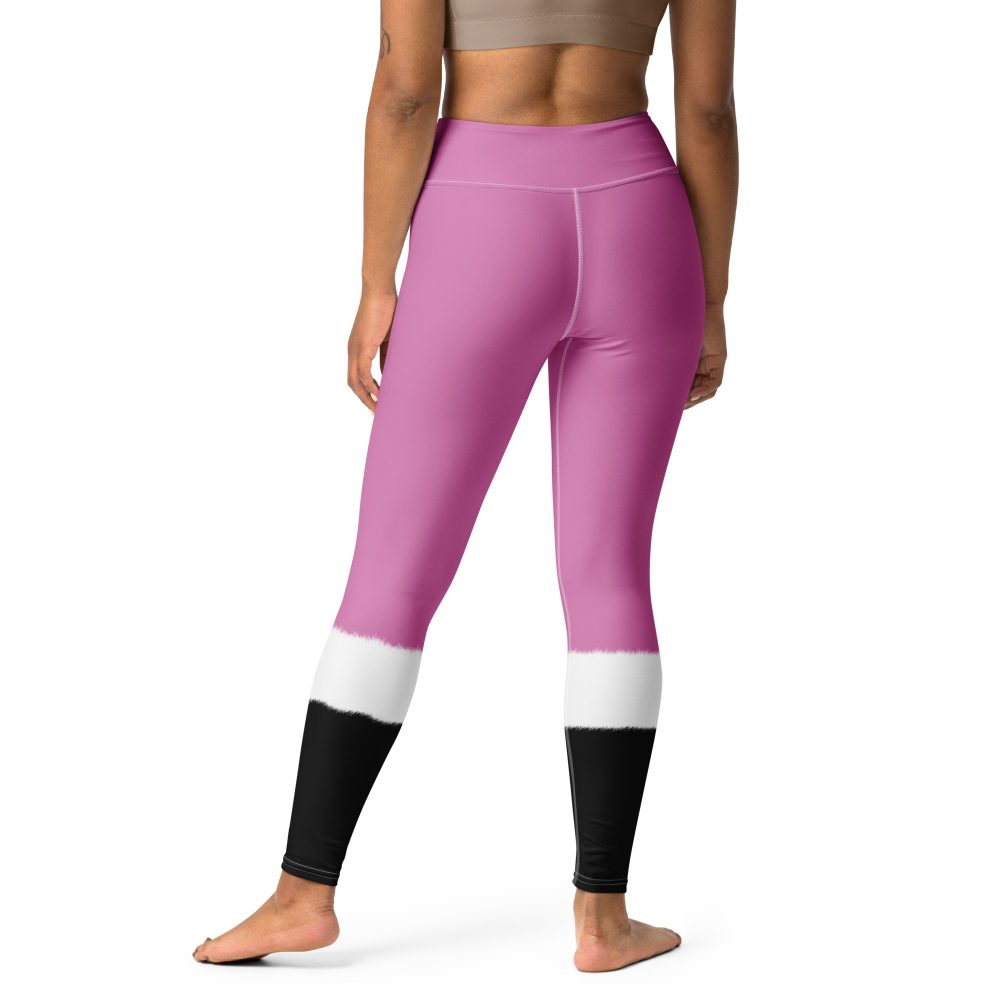 Pink Santa Christmas Costume Yoga Leggings - Image 2
